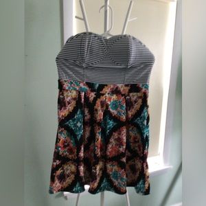 NWT strapless mini dress Xhilaration size M